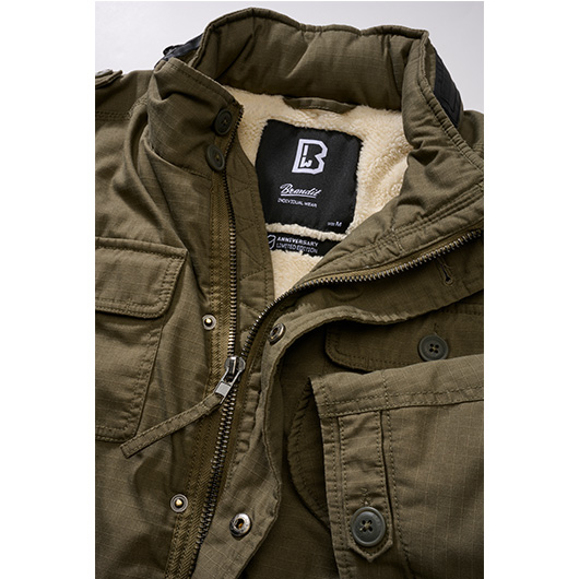 Brandit Winterjacke Britannia Ripstop oliv Bild 2