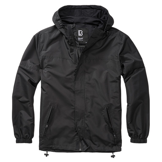 Brandit Sommer Windbreaker mit Frontzip schwarz