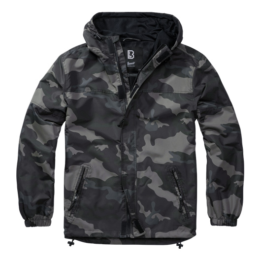 Brandit Sommer Windbreaker mit Frontzip darkcamo