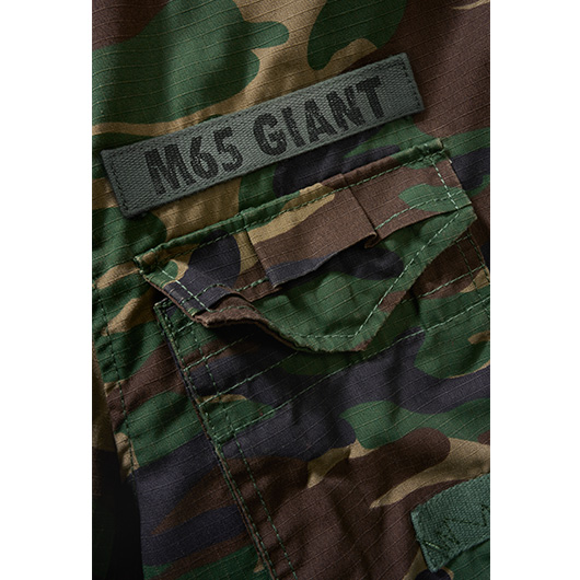 Brandit M65 Jacke Giant Ripstop woodland mit herausnehmbarem Futter Bild 3