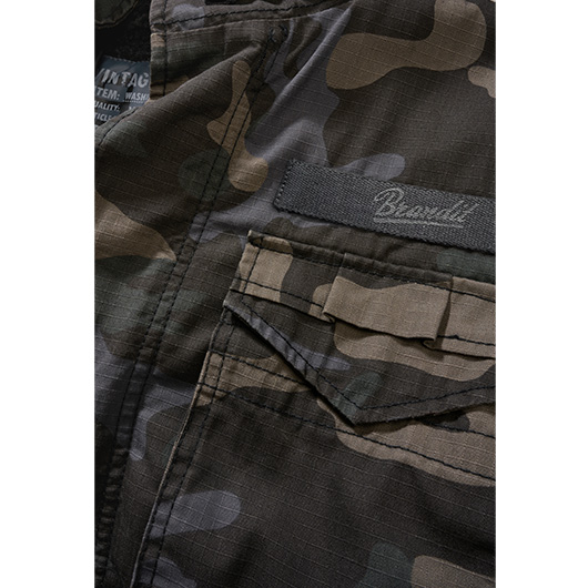 Brandit M65 Jacke Giant Ripstop darkcamo mit herausnehmbarem Futter Bild 3