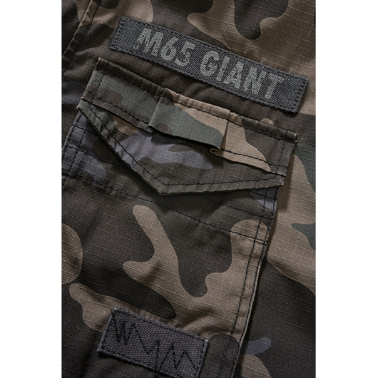 Brandit M65 Jacke Giant Ripstop darkcamo mit herausnehmbarem Futter Bild 4