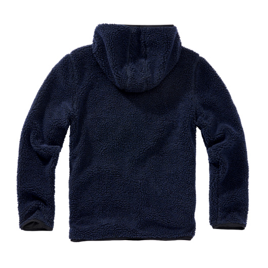 Brandit Kapuzenpullover Teddy Fleece Worker navy Bild 1