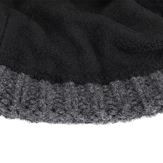Origin Outdoors Strickmtze Bobble 100% Merinowolle mit abnehmbaren Bommel grau Bild 2