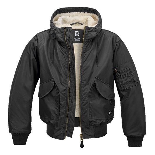Brandit CWU Jacke m. Kapuze schwarz Gr. S