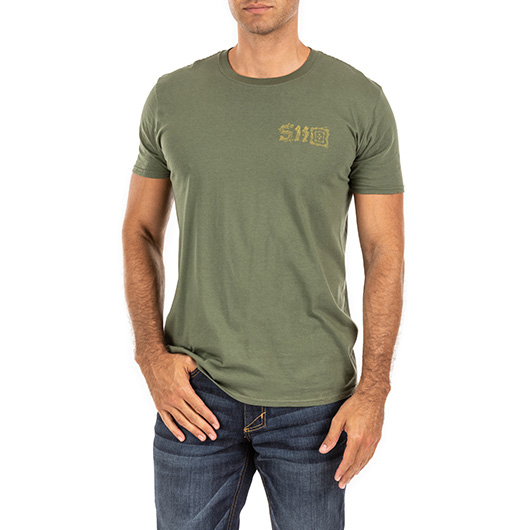 5.11 T-Shirt Stay Sharp Military Green Bild 1