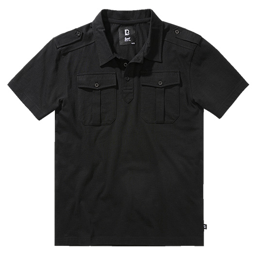 Brandit Poloshirt Jon kurzarm schwarz