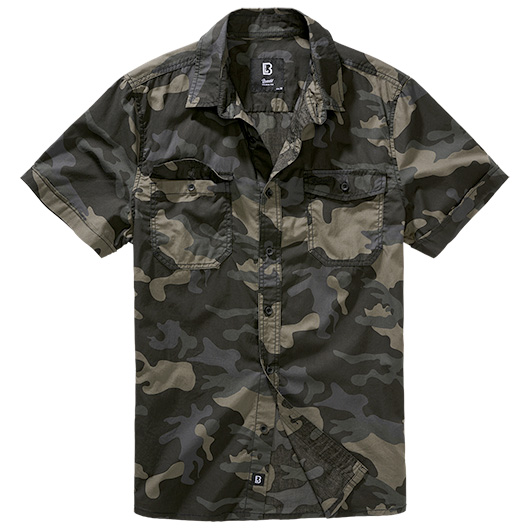 Brandit Hemd Roadstar Shirt kurzarm darkcamo