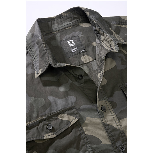 Brandit Hemd Roadstar Shirt kurzarm darkcamo Bild 2