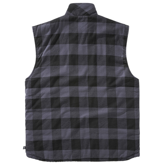 Brandit Weste Lumber Vest schwarz/grau karriert Bild 1