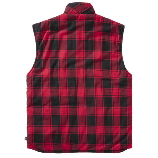 Brandit Weste Lumber Vest schwarz/rot karriert Bild 1