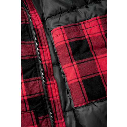 Brandit Weste Lumber Vest schwarz/rot karriert Bild 4