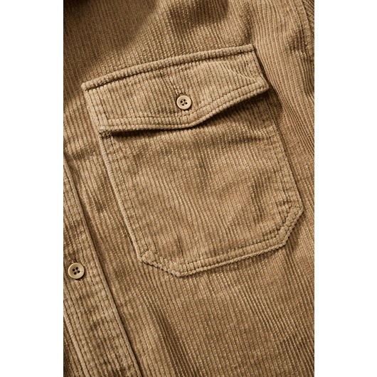 Brandit Cordhemd Corduroy Classic Langarm camel Bild 3