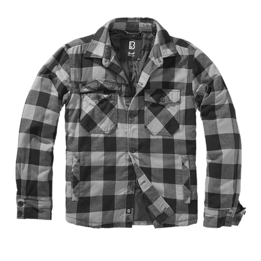 Brandit Flanelljacke Lumberjacket schwarz/grau kariert