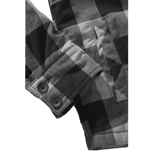 Brandit Flanelljacke Lumberjacket schwarz/grau kariert Bild 4