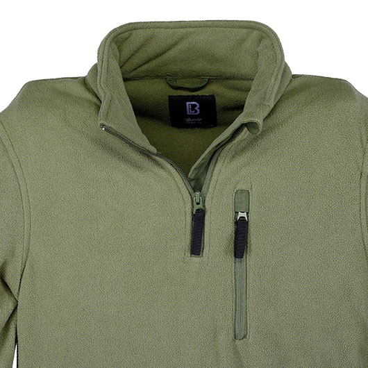 Brandit Fleece Troyer oliv Bild 2