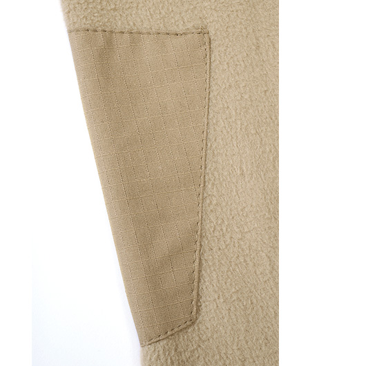 Brandit Fleece Troyer Ripstop camel Bild 4