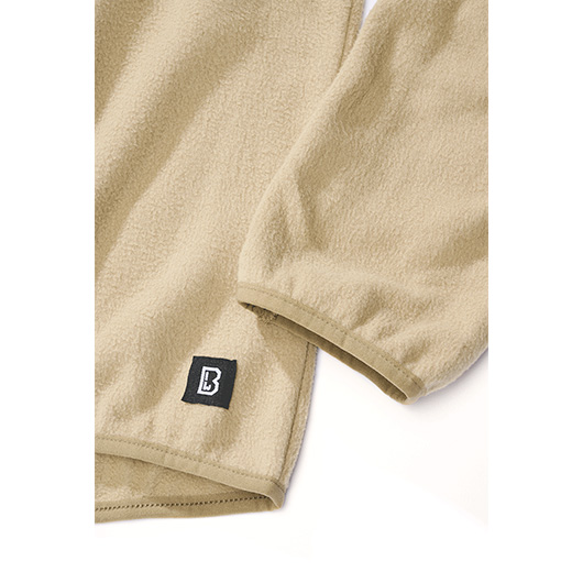 Brandit Fleece Troyer Ripstop camel Bild 5