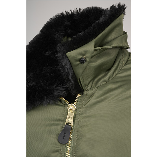 Brandit MA2 Jacke Fur Collar mit Pelzkragen oliv Bild 2