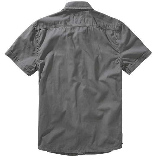 Brandit Hemd Vintage Shirt kurzarm charcoal grau Bild 1