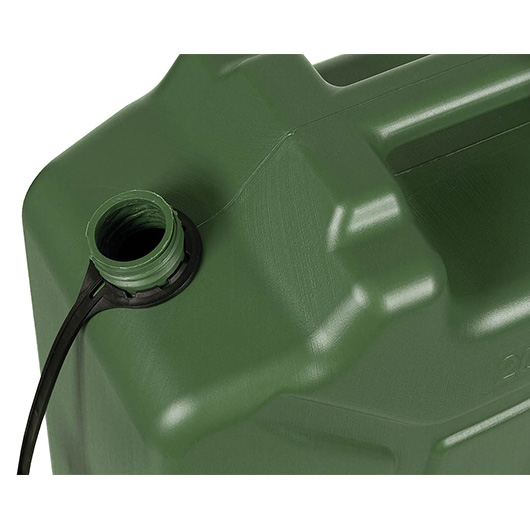 Kraftstoffkanister Kunststoff 20 Liter oliv inkl. Ausgieer Bild 2