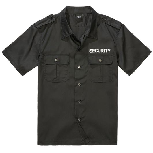Brandit Security US Hemd Kurzarm schwarz