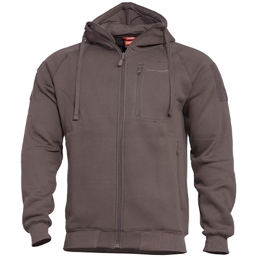 Pentagon Sweatjacke Leonidas 2.0 mit Kapuze braun