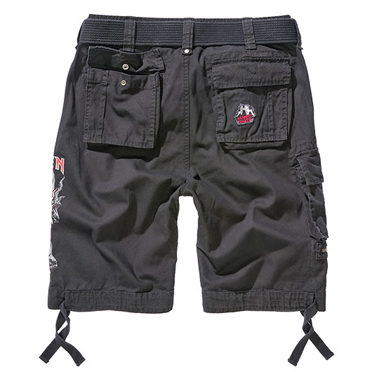 Brandit Shorts Savage Iron Maiden NOTB 2 schwarz Bild 1