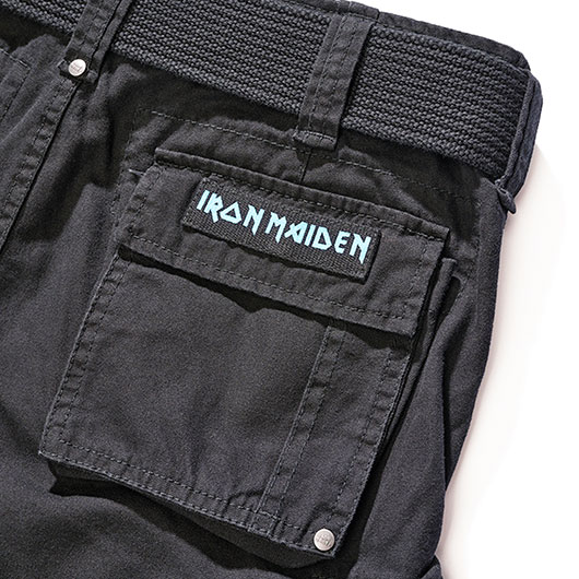 Brandit Shorts Savage Iron Maiden FOTD schwarz Bild 6