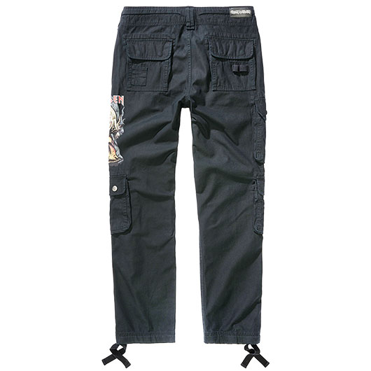 Brandit Hose Pure Slim Fit Trousers Iron Maiden schwarz Bild 1