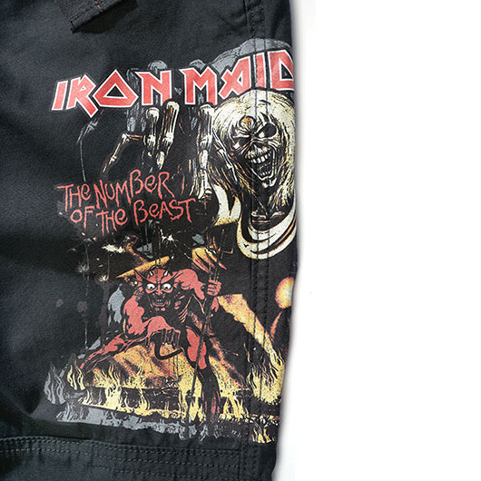 Brandit Hose Pure Slim Fit Trousers Iron Maiden schwarz Bild 2