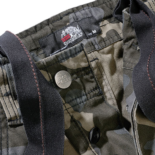 Brandit Hose Pure Slim Fit Trousers Iron Maiden darkcamo Bild 6