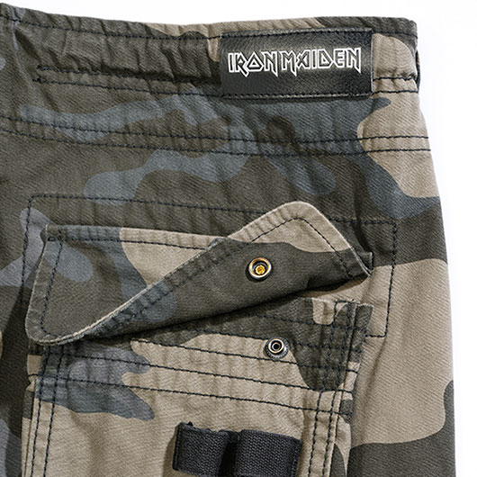 Brandit Hose Pure Slim Fit Trousers Iron Maiden darkcamo Bild 7