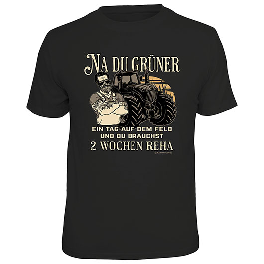 Rahmenlos T-Shirt Na du Grner