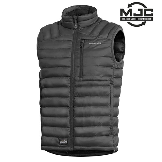Pentagon Weste Homer schwarz mit integriertem Packsack