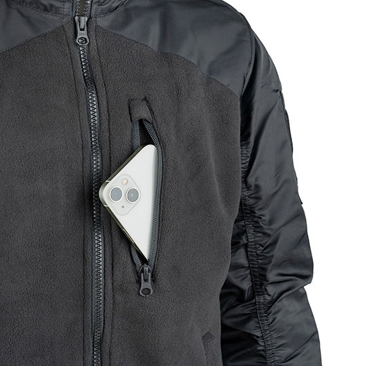 Fostex Fliegerjacke MA-1 Fleece schwarz Bild 7