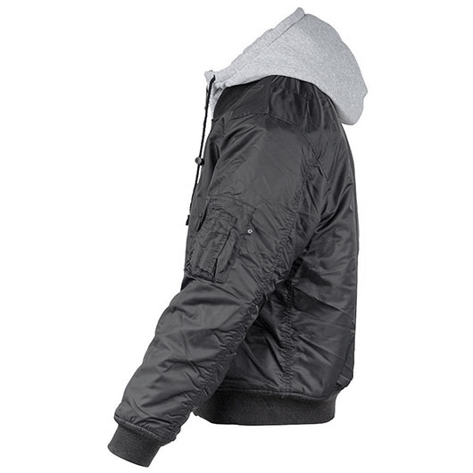 Fostex Fliegerjacke MA-1 mit Kapuze schwarz Bild 2