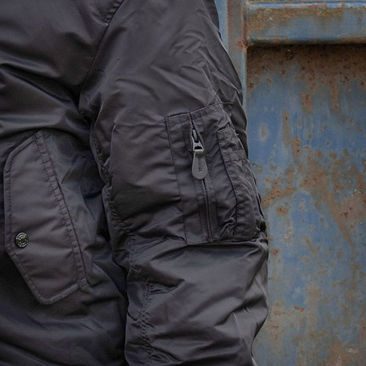 Fostex Fliegerjacke MA-1 mit Kapuze schwarz Bild 8