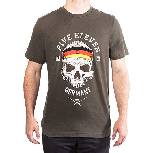 5.11 T-Shirt Decorated Skull Deutschland oliv
