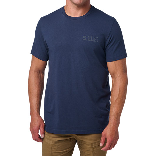 5.11 T-Shirt Freedom Fries navy Bild 1