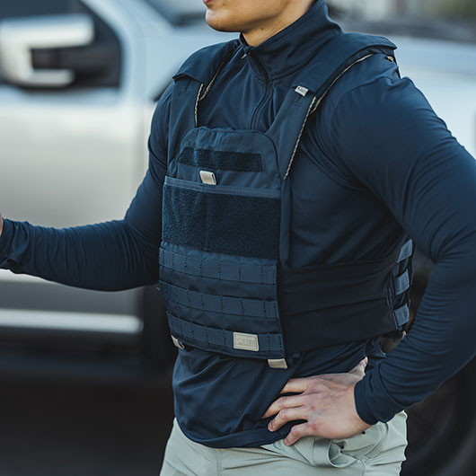 5.11 Trainingsweste TacTec Trainer Weight Vest pacific navy Bild 3