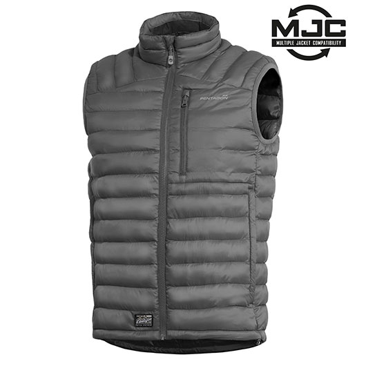 Pentagon Weste Homer grau mit integriertem Packsack
