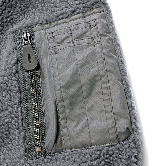Brandit Sherpa Jacke MA1 anthrazit Bild 4
