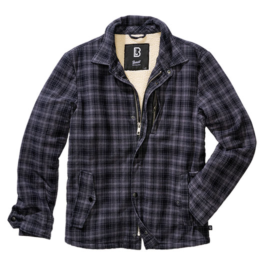 Brandit Sherpa Jacke Classic anthrazit/schwarz kariert