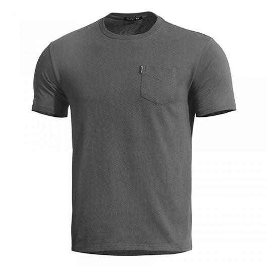 Pentagon T-Shirt Ageron mit Brusttasche Quick Dry wolf grau