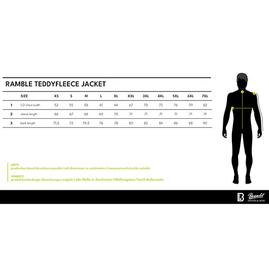Brandit MEN Jacket Teddyfleece Ramble camel Bild 2