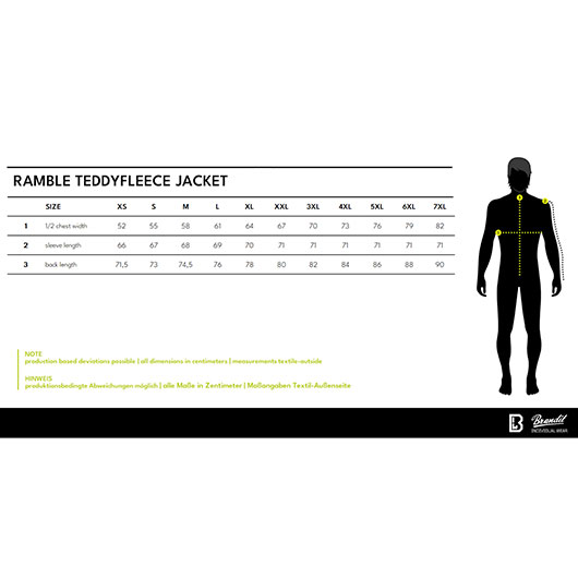 Brandit MEN Jacke Teddyfleece Ramble anthrazit Bild 2