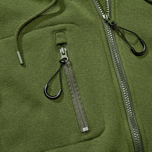 Brandit Tactical Sweat Jacket oliv Bild 1