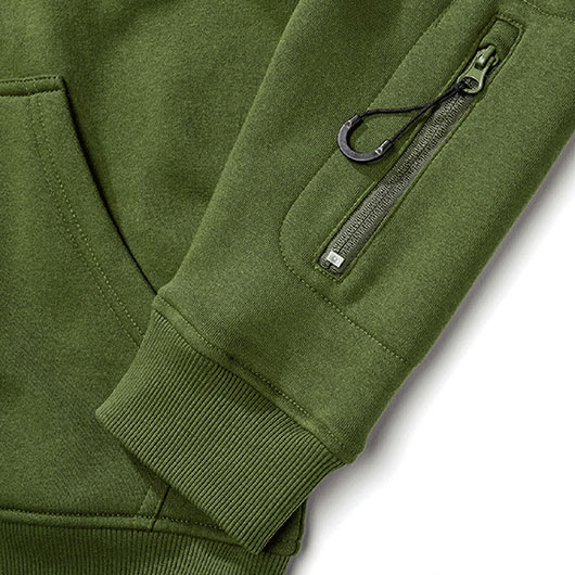 Brandit Tactical Sweat Jacket oliv Bild 2