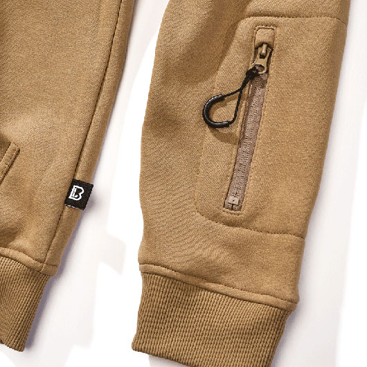 Brandit Tactical Sweat Jacket camel Bild 2